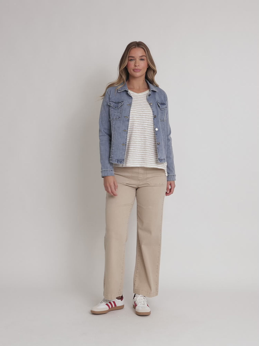 Retro Denim Jacket - Washed Denim rc&co