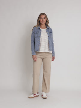 Retro Denim Jacket - Washed Denim rc&co