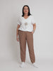 Lino Tapered Pant - Nutmeg