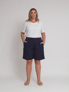 Jordan Linen Short - Navy rc&co