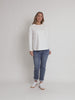 New York City Embroidered Long Sleeve Tee - Ivory