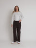 Maddy High Rise Wide Leg Jean  - Chocolate