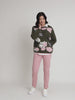 Colorado Floral Print Knit Jumper - Khaki Multi rc&co