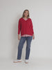 Double Take 2 in 1 Stripe Top  - Red/White