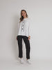 Elise Spot Print Top - White