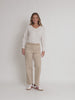 Carpenter Stretch Wide Leg Jean - Natural
