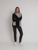 Cannes Spliced Knit - Black/Grey rc&co