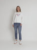 Deja Vu Embroidered Sweatshirt - Ivory RC&CO