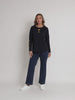 Hearts Square Long Sleeve Tee - Navy