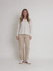 City Stripe Long Sleeve Tee - Natural Ivory