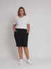 Santorini Cotton Pull On Short - Black