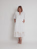 Mykonos Embroidered Dress - White/Gold RC&CO