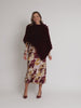 Roma Faux Fur Poncho - Shiraz