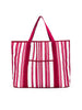 Sabbia Beach Bag Large - Pink Stripe - RC & Co