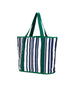 Sabbia Beach Bag Small - Green Stripe - RC & Co