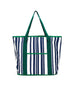 Sabbia Beach Bag Small - Green Stripe - RC & Co
