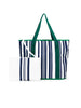 Sabbia Beach Bag Small - Green Stripe - RC & Co