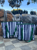 Sabbia Beach Bag Small - Green Stripe - RC & Co
