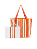 Sabbia Beach Bag Small - Orange Stripe - RC & Co