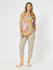 Santorini Cotton Capri Pant - Natural - RC & Co