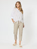 Santorini Cotton Capri Pant - Natural - RC & Co