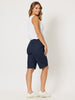 Santorini Cotton Pull On Short - Navy - RC & Co
