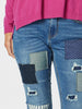 Sofia Patch Slim Leg Jean - Denim - RC & Co