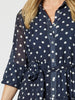 Sorrento Spot Button Dress - Navy/White - RC & Co