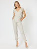 Traveller Luxe V Neck Top - Champagne - RC & Co