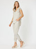 Traveller Luxe V Neck Top - Champagne - RC & Co